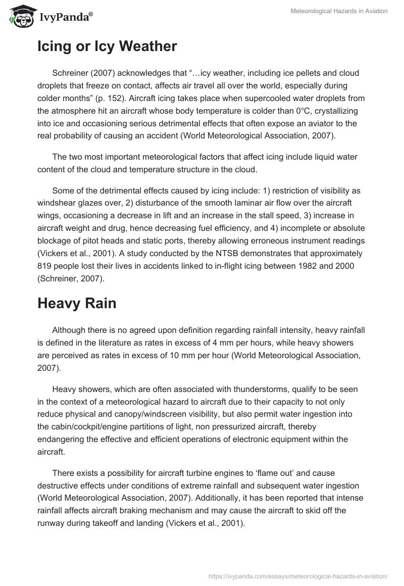 Meteorological Hazards in Aviation. Page 5
