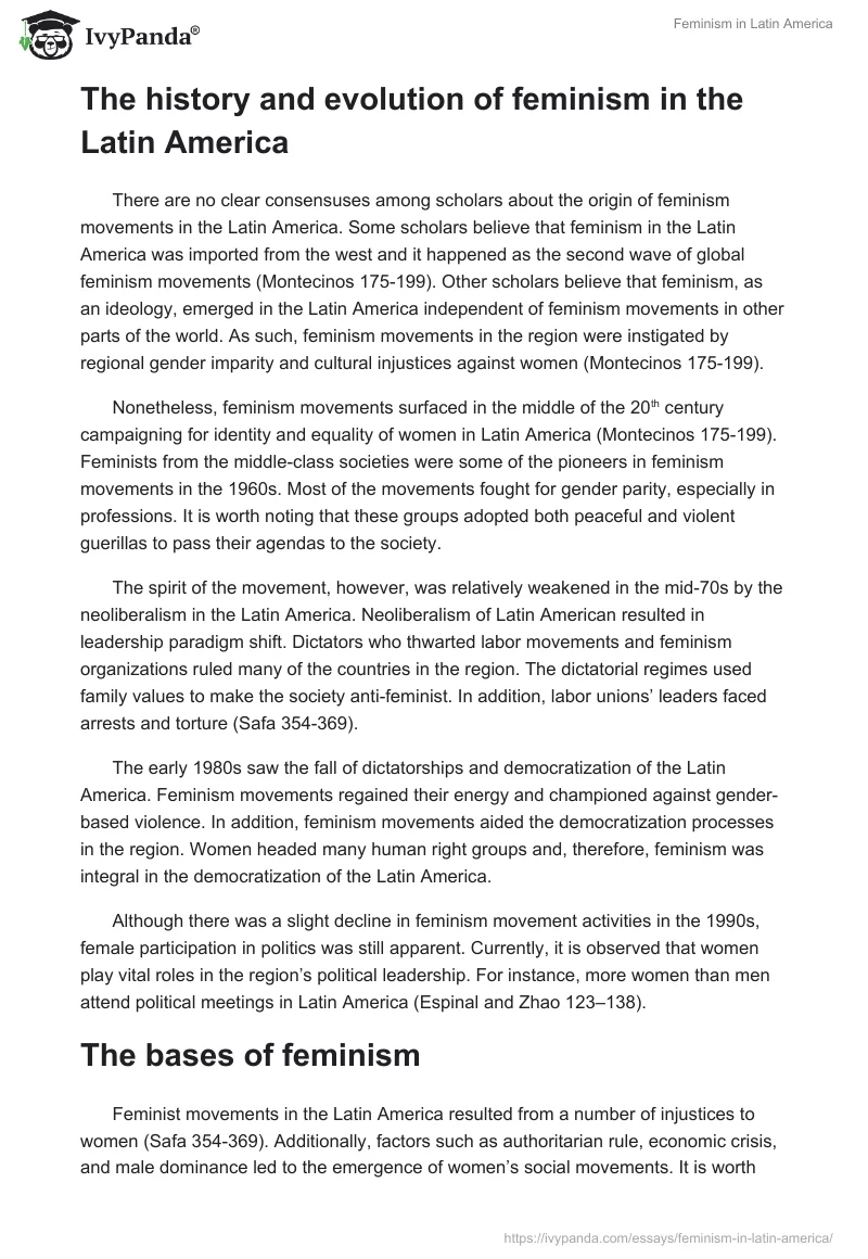 Feminism in Latin America. Page 2