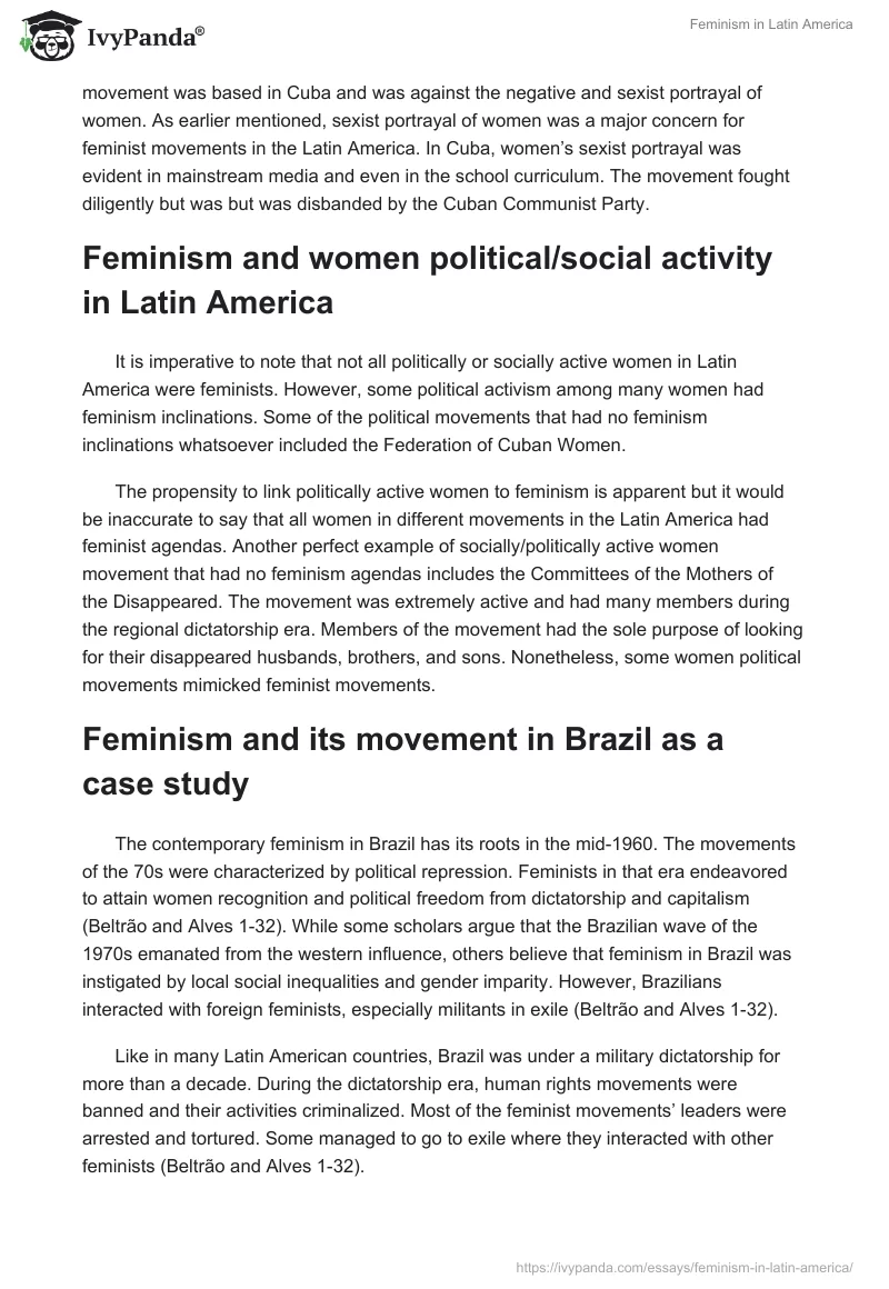 Feminism in Latin America. Page 4