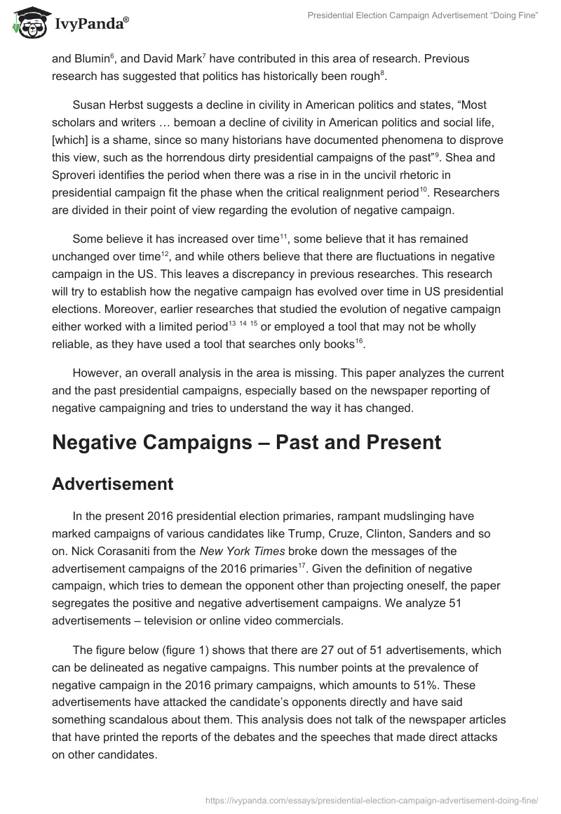 Presidential Election Campaign Advertisement “Doing Fine”. Page 3