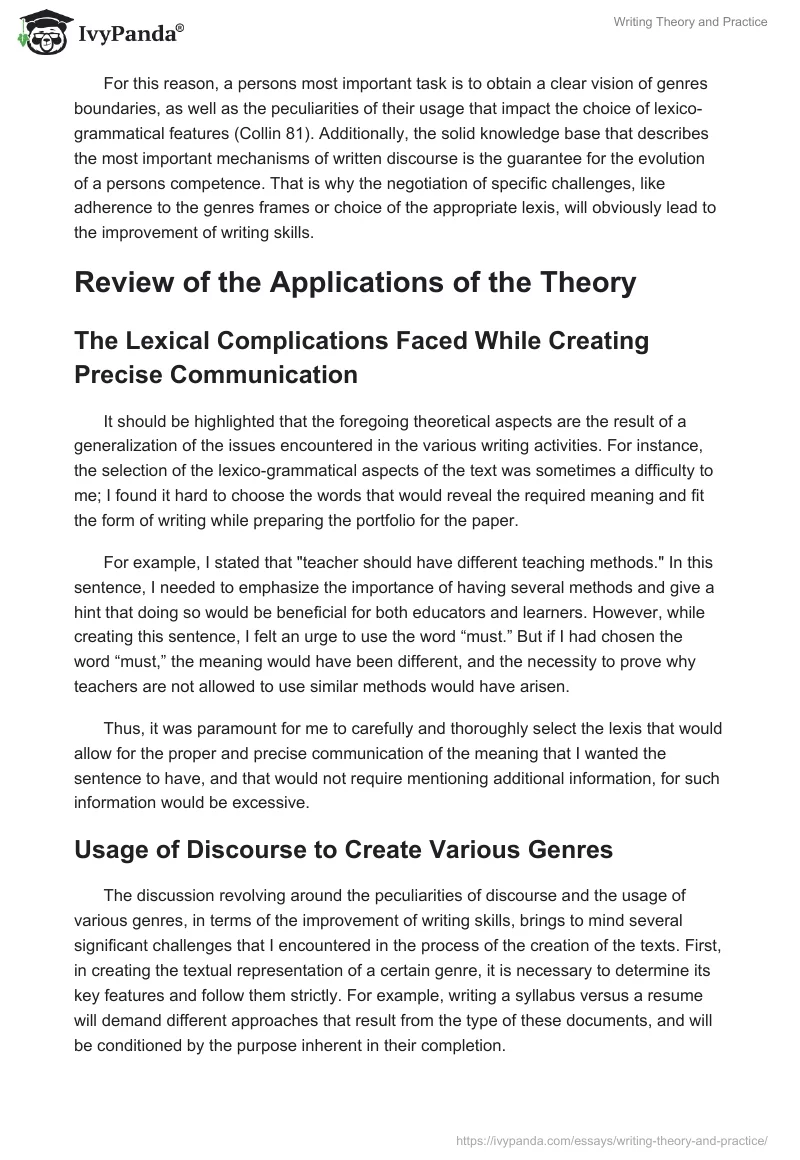 Writing Theory and Practice. Page 3