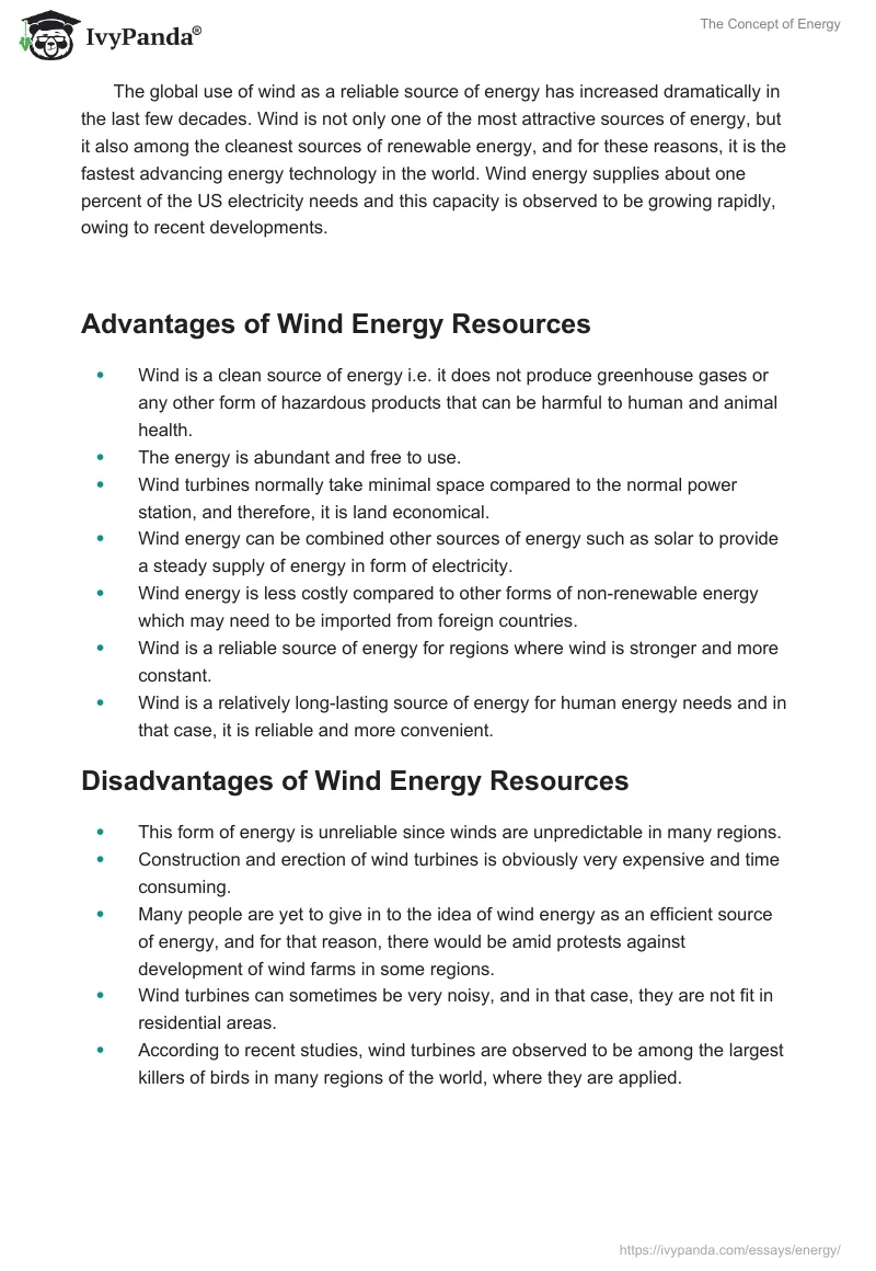 The Concept of Energy. Page 5