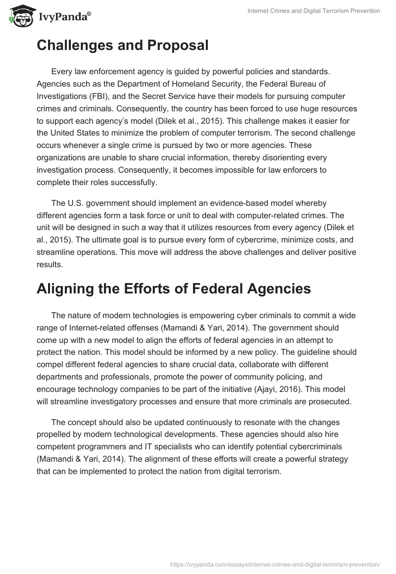 Internet Crimes and Digital Terrorism Prevention. Page 2