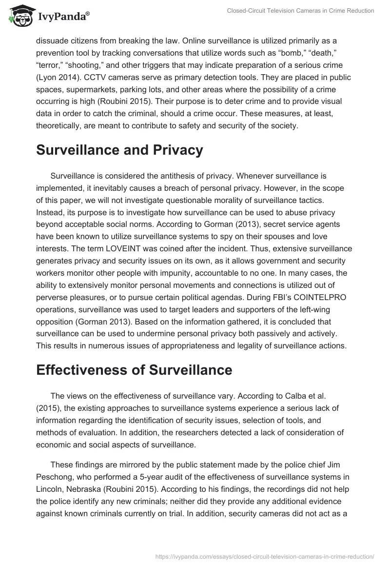 Closed-Circuit Television Cameras in Crime Reduction. Page 2