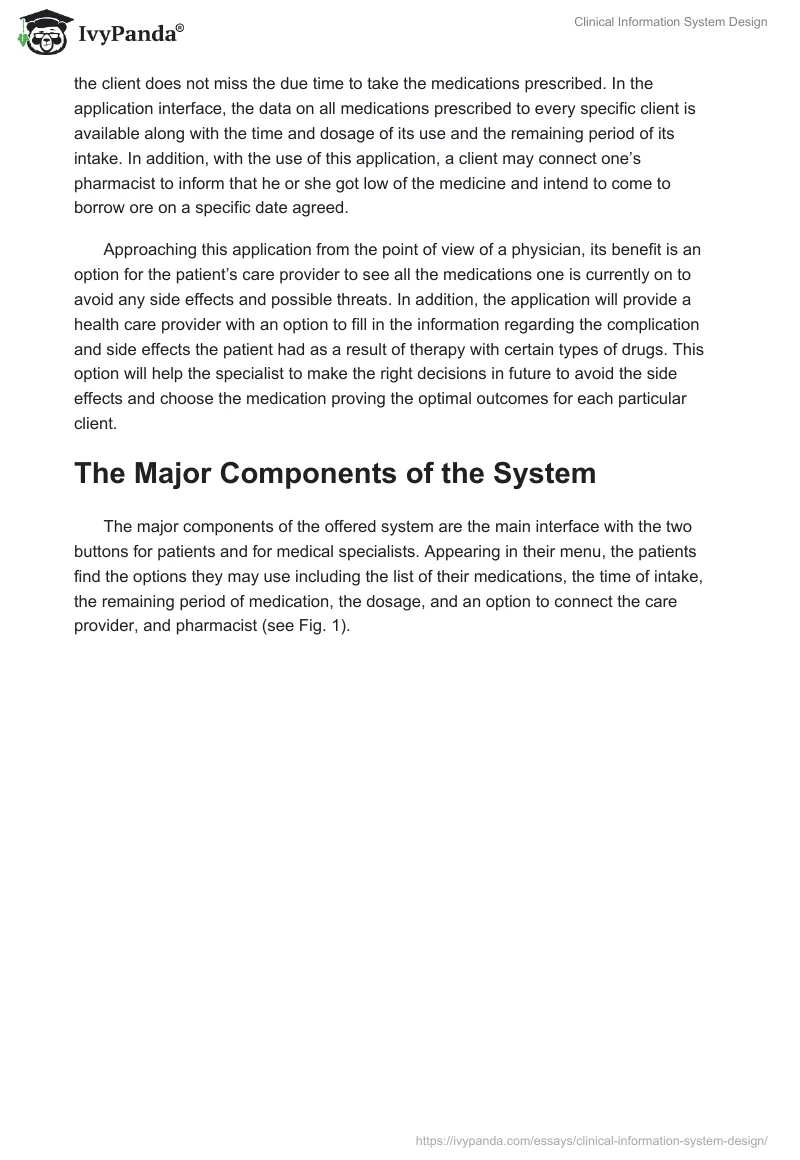 Clinical Information System Design. Page 3