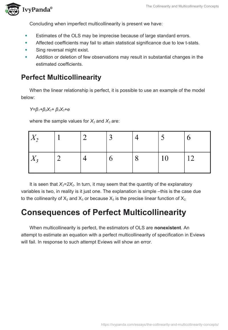 The Collinearity and Multicollinearity Concepts. Page 3