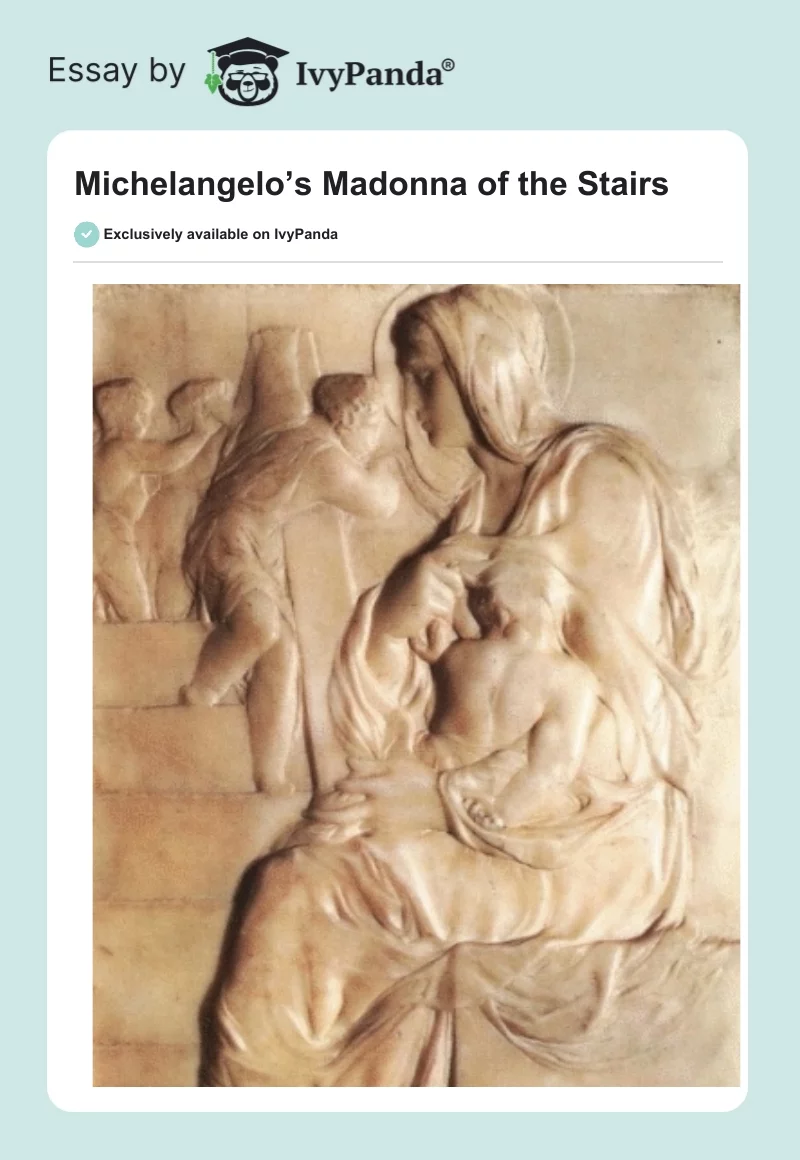 Michelangelo’s Madonna of the Stairs. Page 1