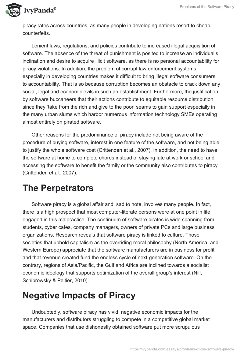 Problems of the Software Piracy. Page 3