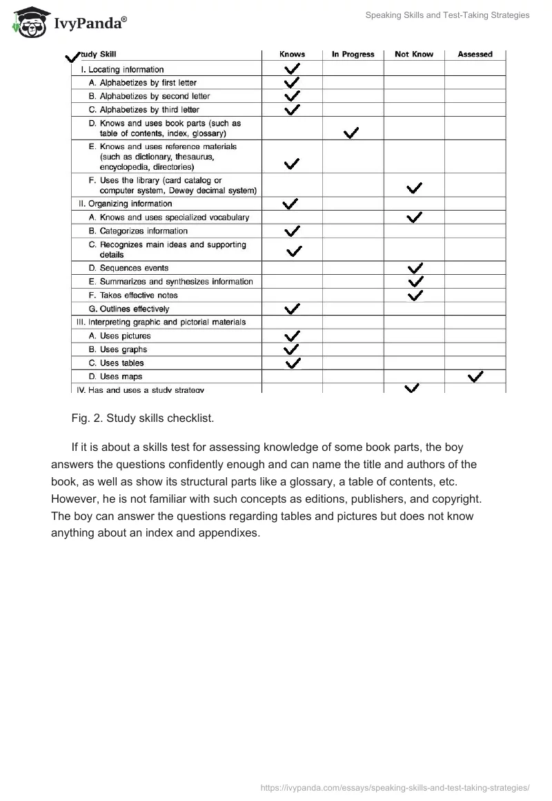 Speaking Skills and Test-Taking Strategies. Page 3