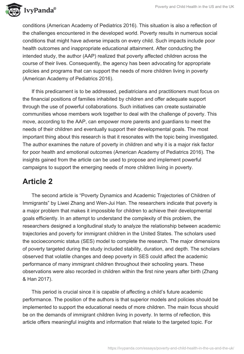 Poverty and Child Health in the US and the UK. Page 2