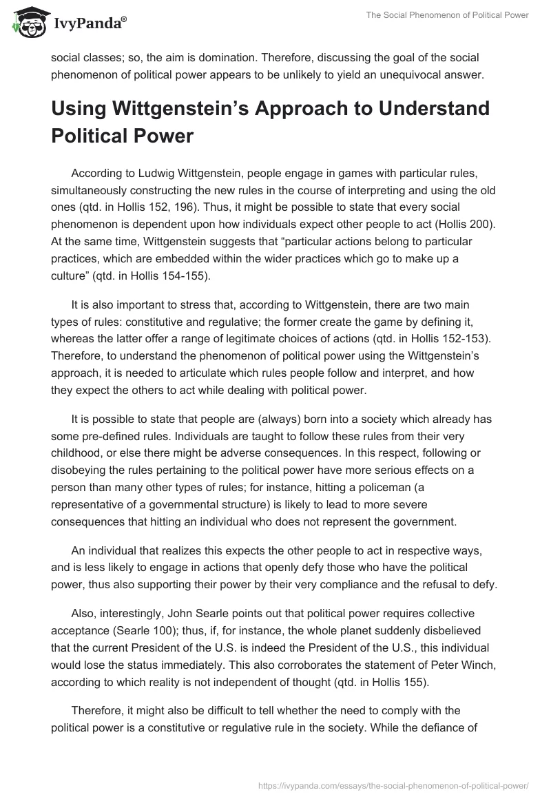 The Social Phenomenon of Political Power. Page 3