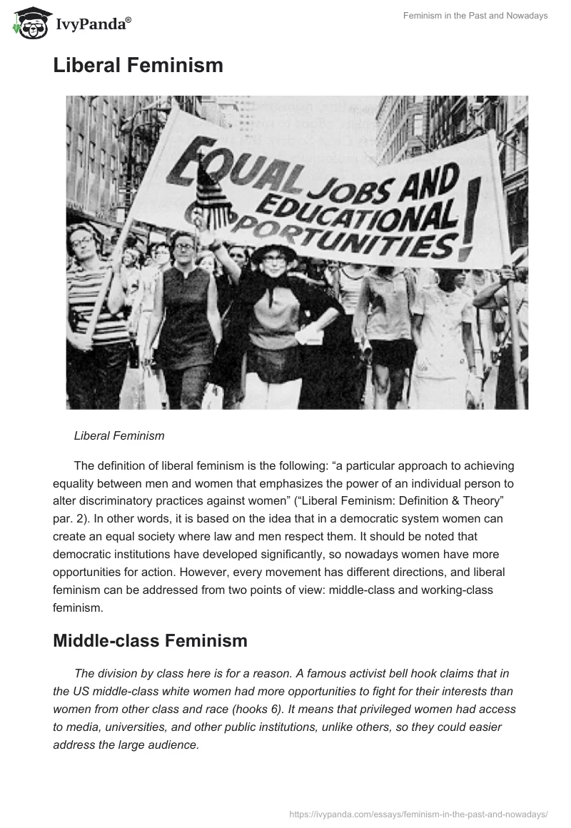 Feminism in the Past and Nowadays. Page 2