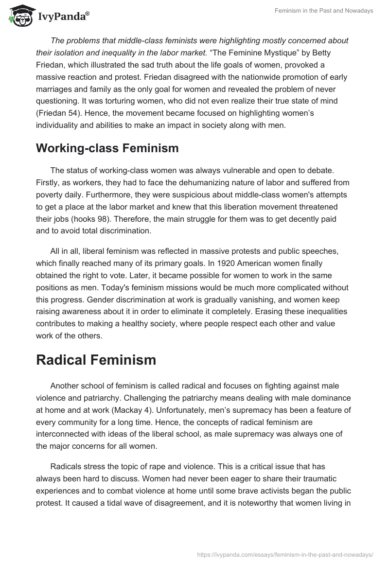 Feminism in the Past and Nowadays. Page 3