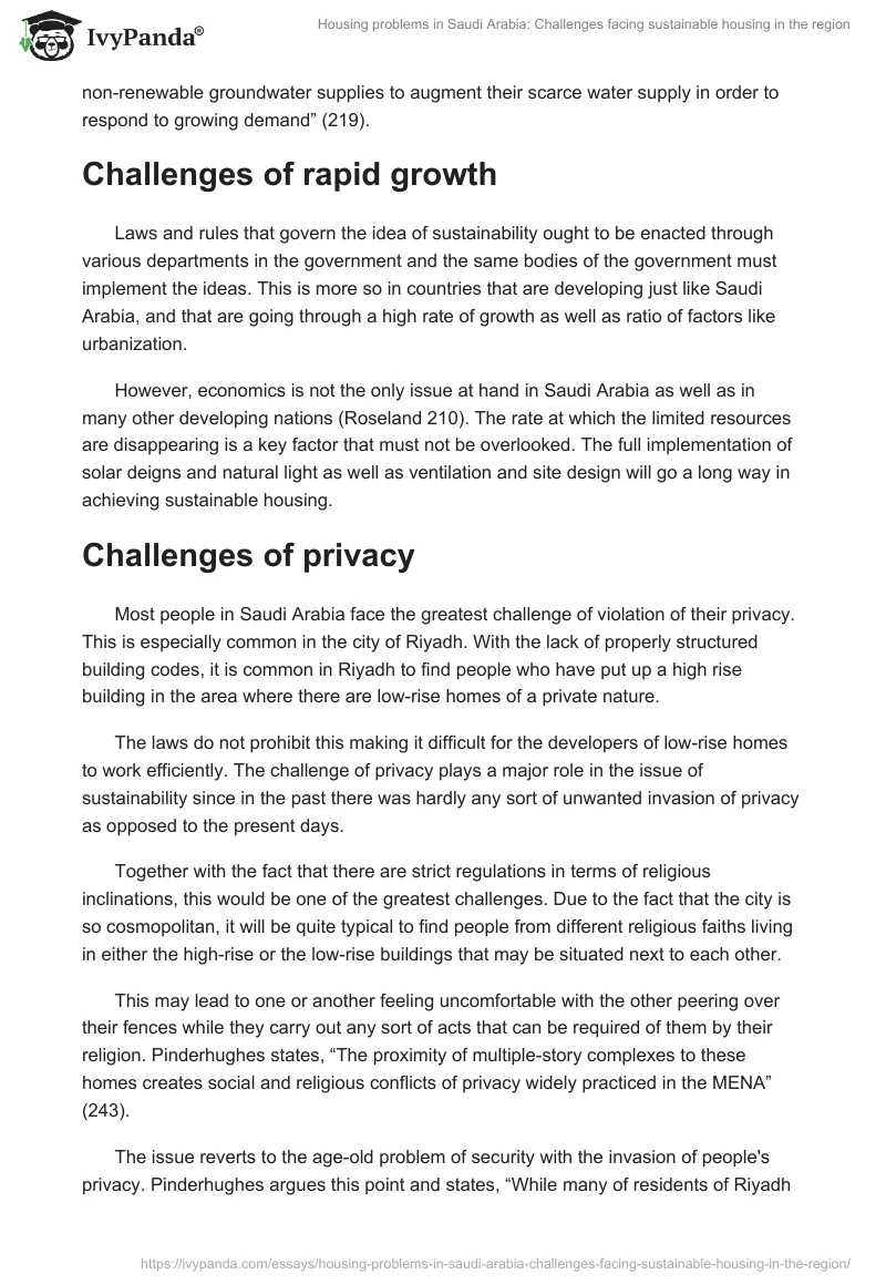 Housing Problems in Saudi Arabia: Challenges Facing Sustainable Housing in the Region. Page 3
