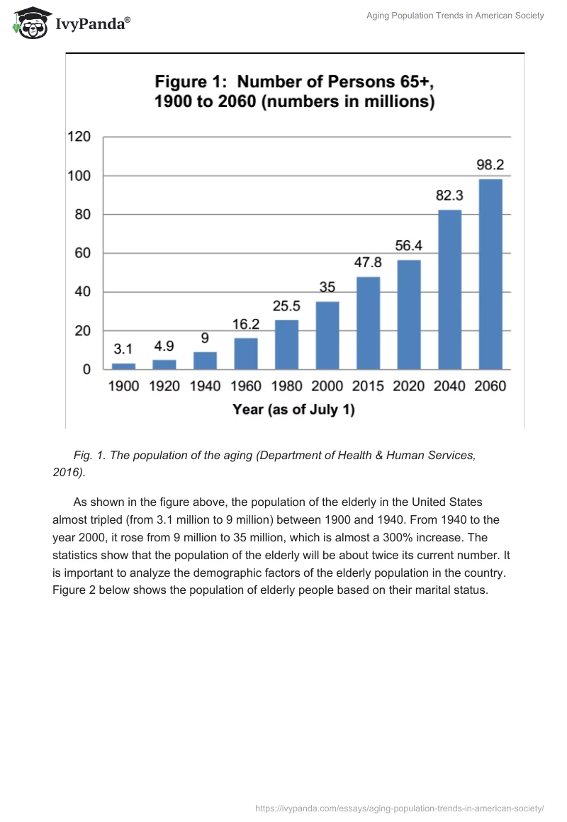 Aging Population Trends in American Society. Page 3
