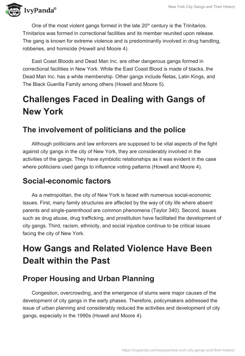 New York City Gangs and Their History. Page 4