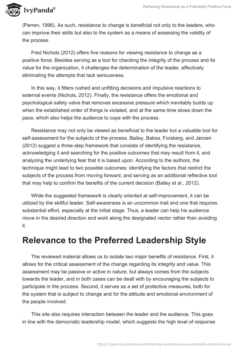 Reframing Resistance as a Potentially Positive Force. Page 2