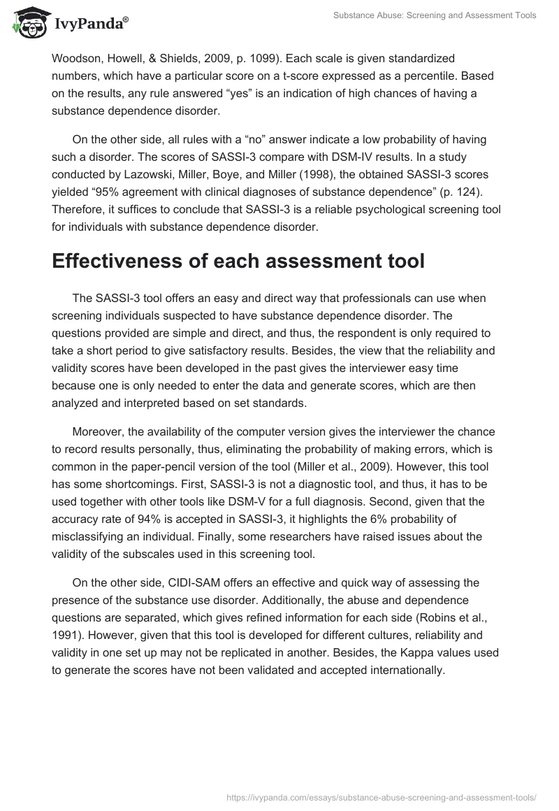 Substance Abuse: Screening and Assessment Tools. Page 4