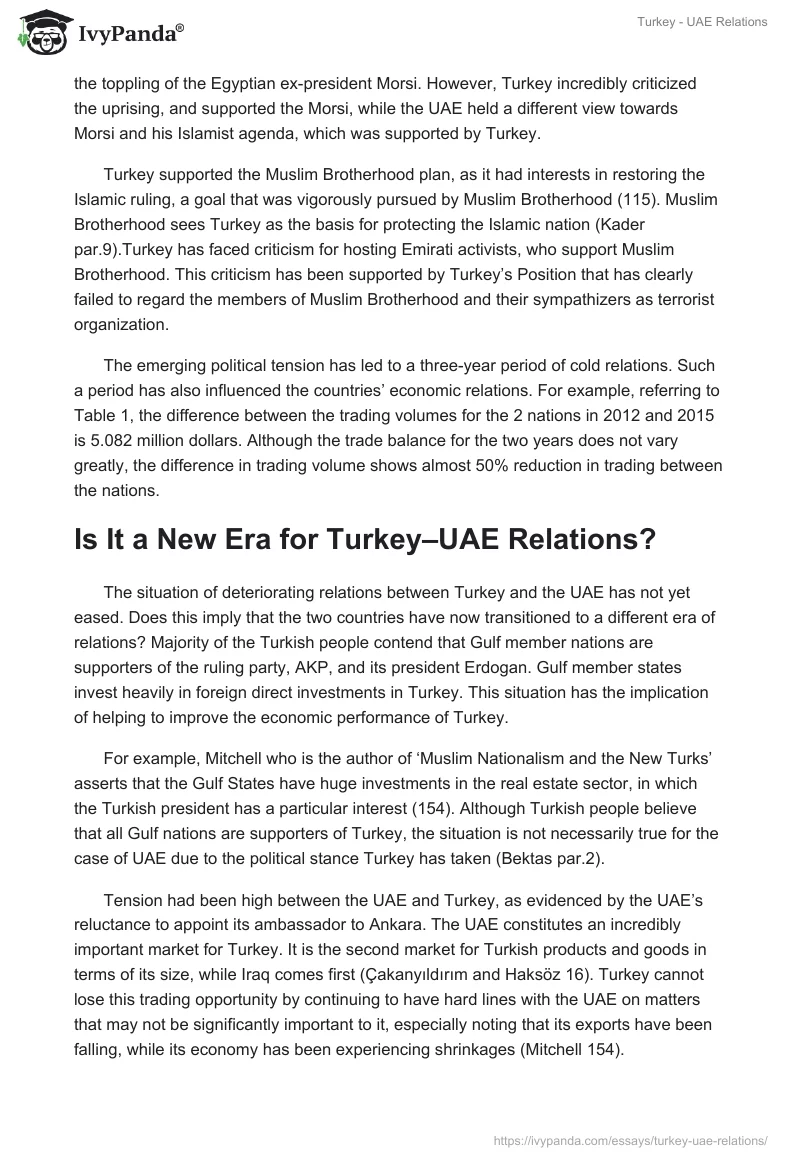 Turkey - UAE Relations. Page 5