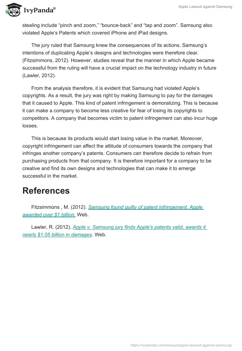 Apple Lawsuit Against Samsung. Page 2