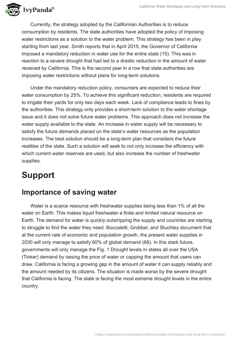 California Water Shortages and Long-Term Solutions. Page 2