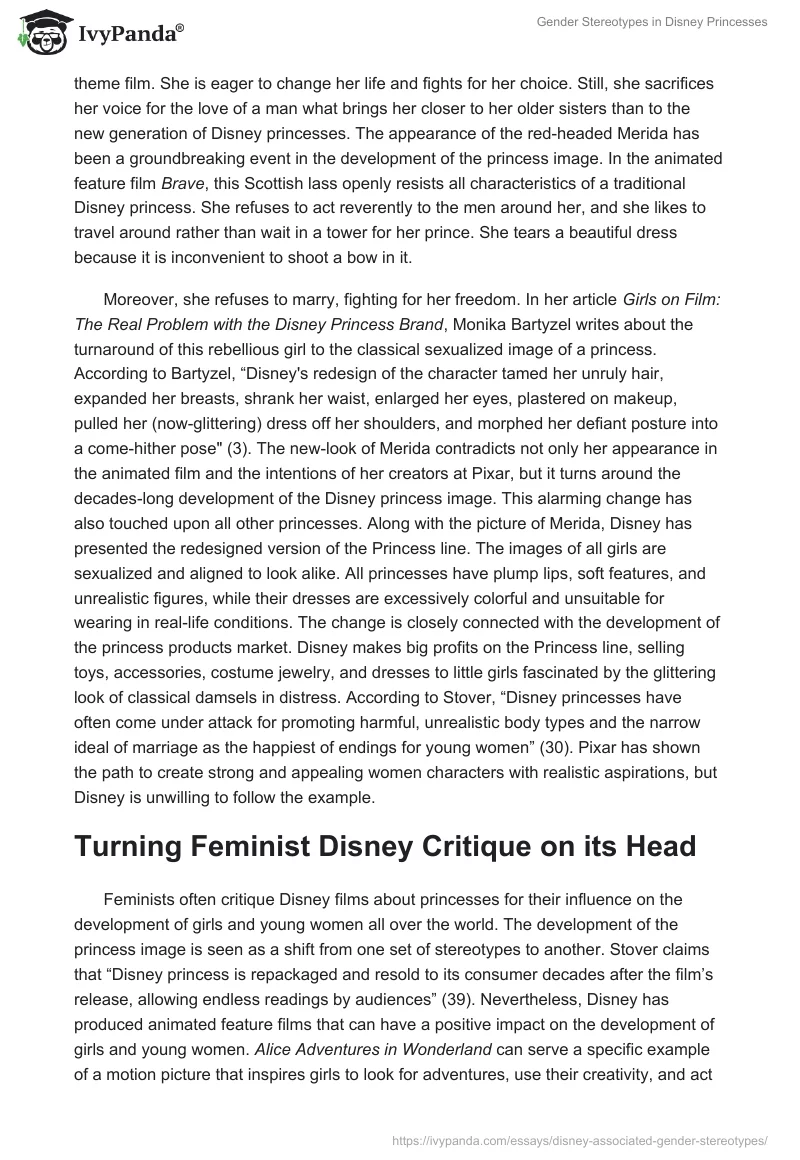 Gender Stereotypes in Disney Princesses. Page 2
