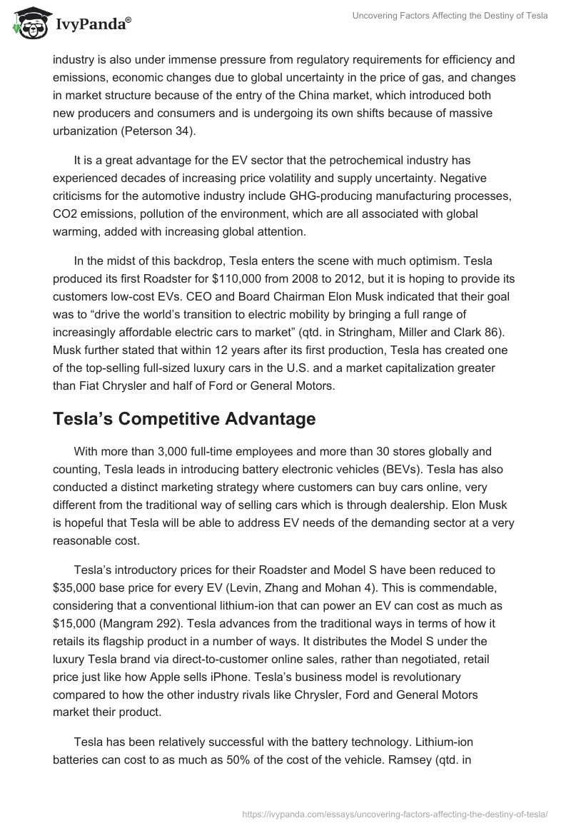 Uncovering Factors Affecting the Destiny of Tesla. Page 3