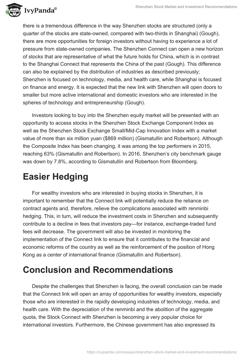 Shenzhen Stock Market and Investment Recommendations. Page 5