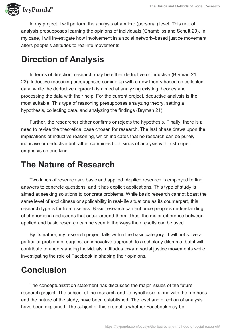 The Basics and Methods of Social Research. Page 3