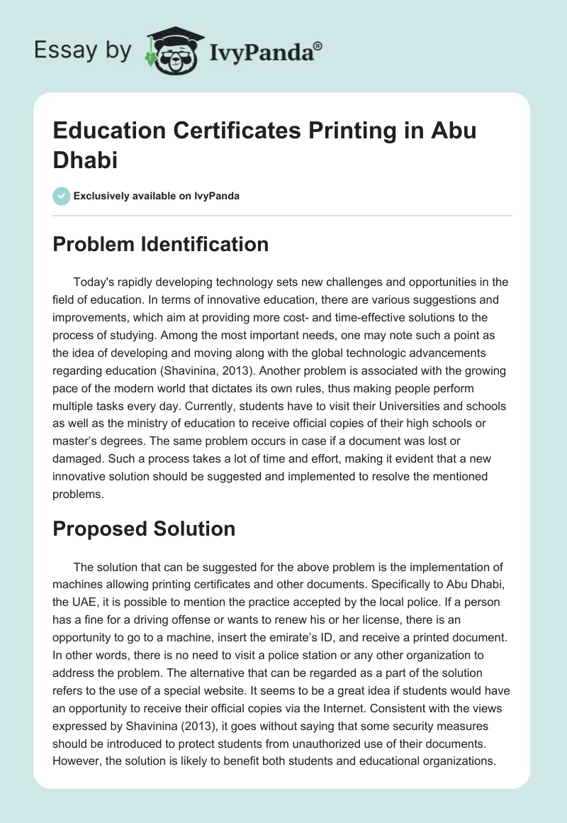 Education Certificates Printing in Abu Dhabi. Page 1