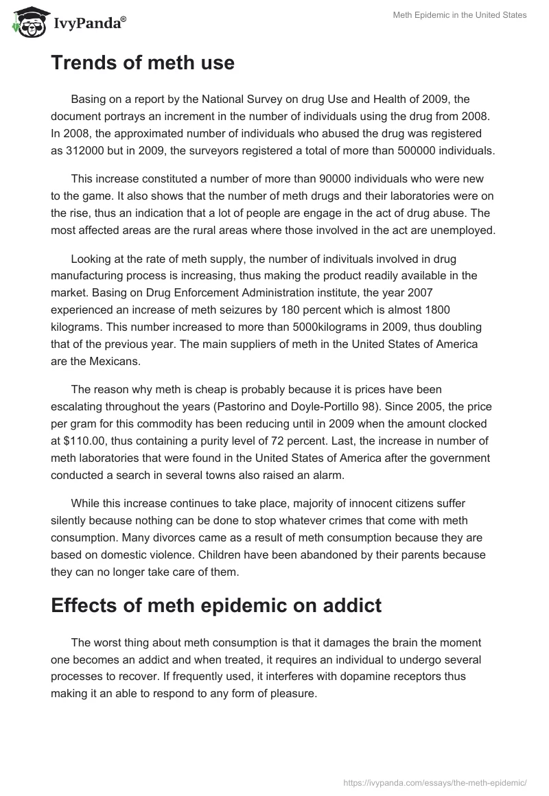 Meth Epidemic in the United States. Page 2