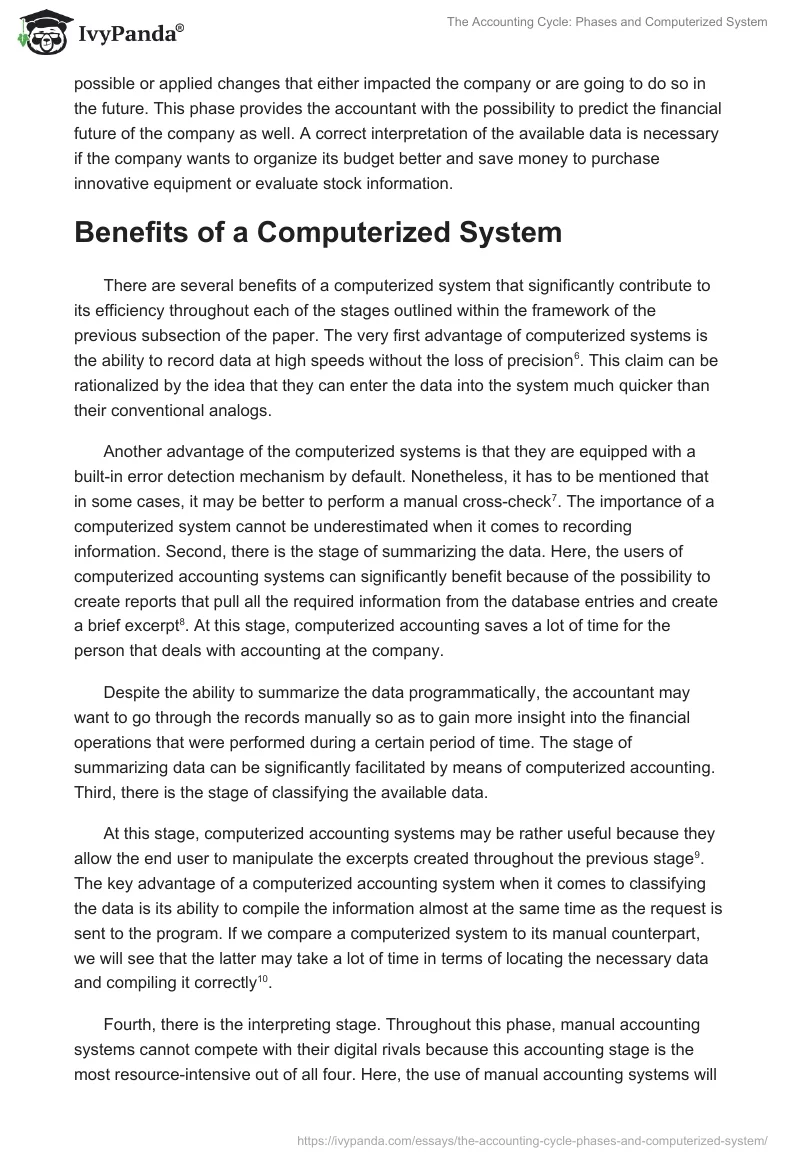 The Accounting Cycle: Phases and Computerized System. Page 2