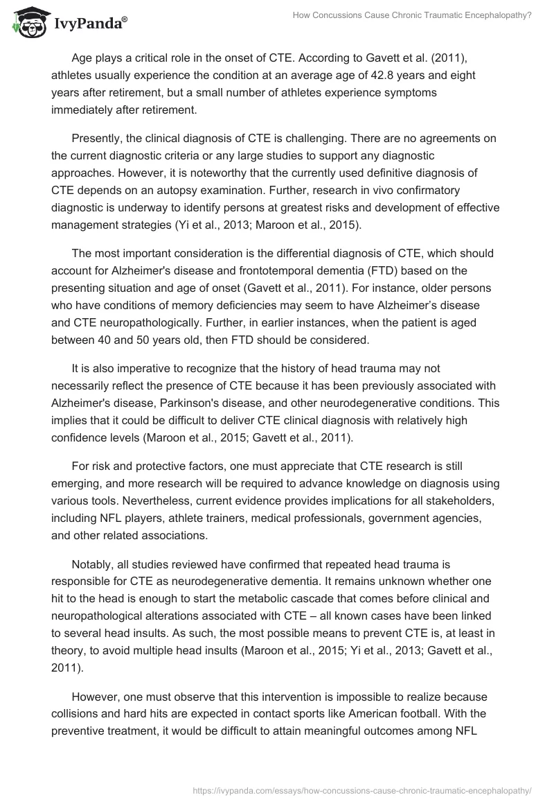 How Concussions Cause Chronic Traumatic Encephalopathy?. Page 5