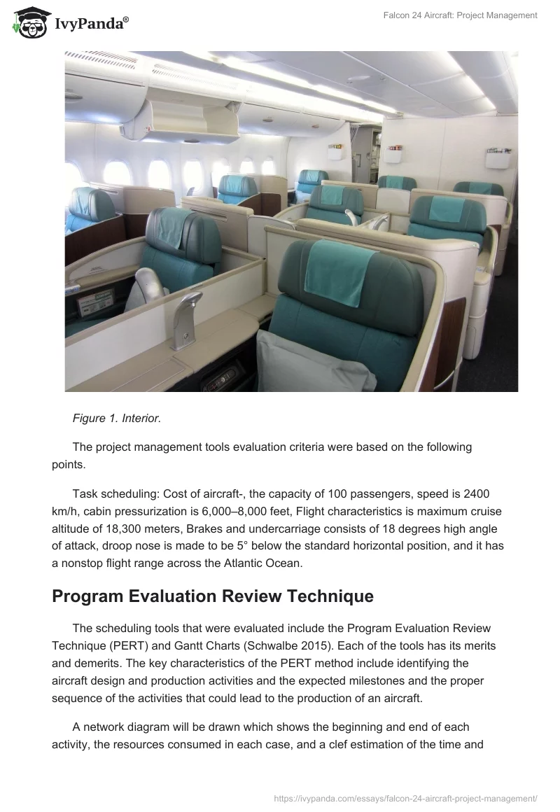 Falcon 24 Aircraft: Project Management. Page 4
