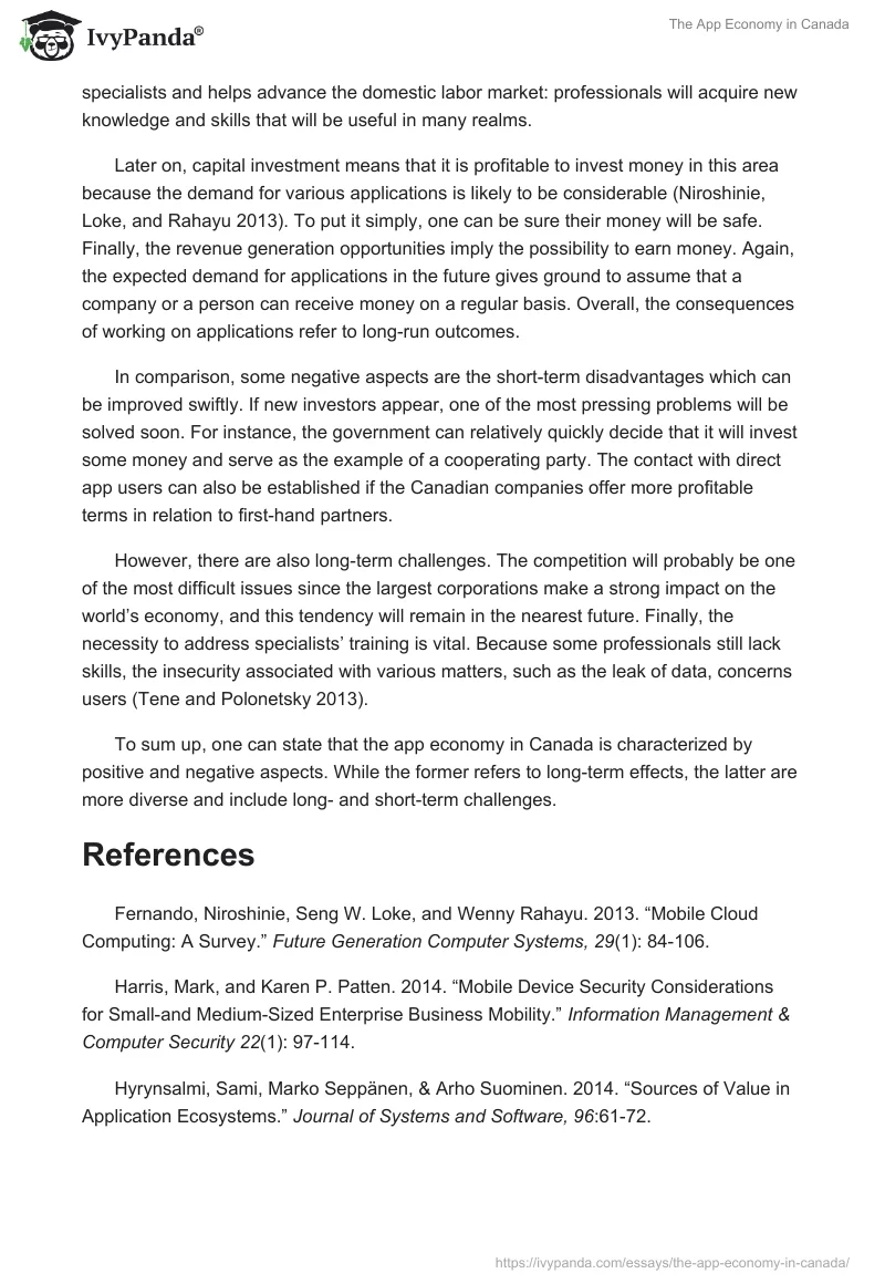 The App Economy in Canada. Page 2