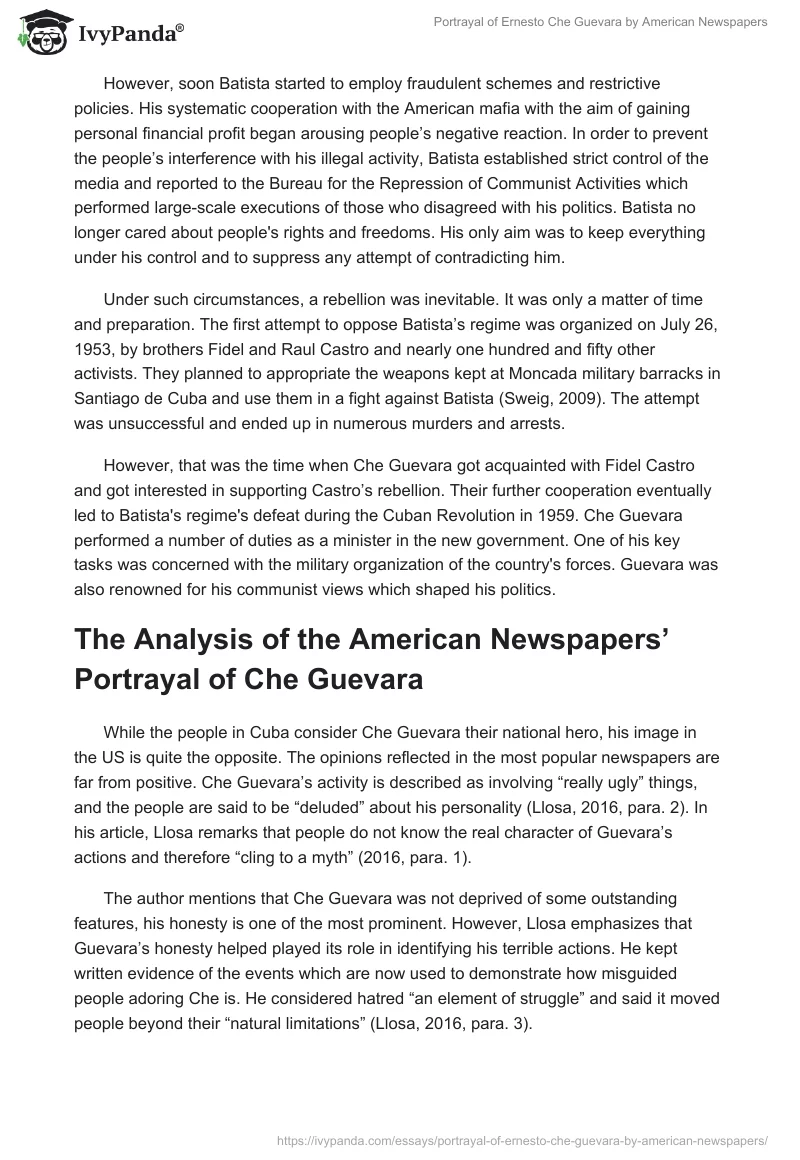 Portrayal of Ernesto Che Guevara by American Newspapers. Page 2