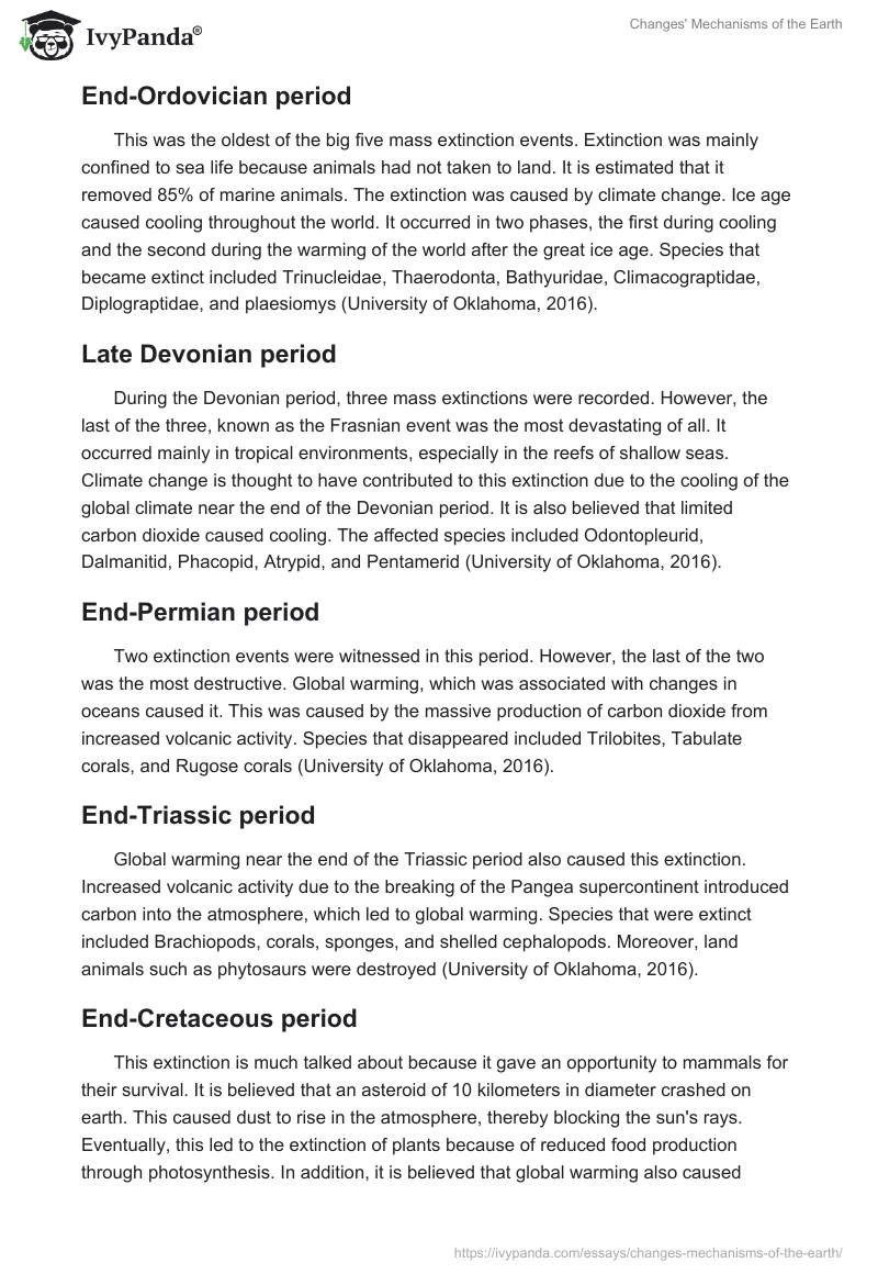 Changes' Mechanisms of the Earth. Page 3
