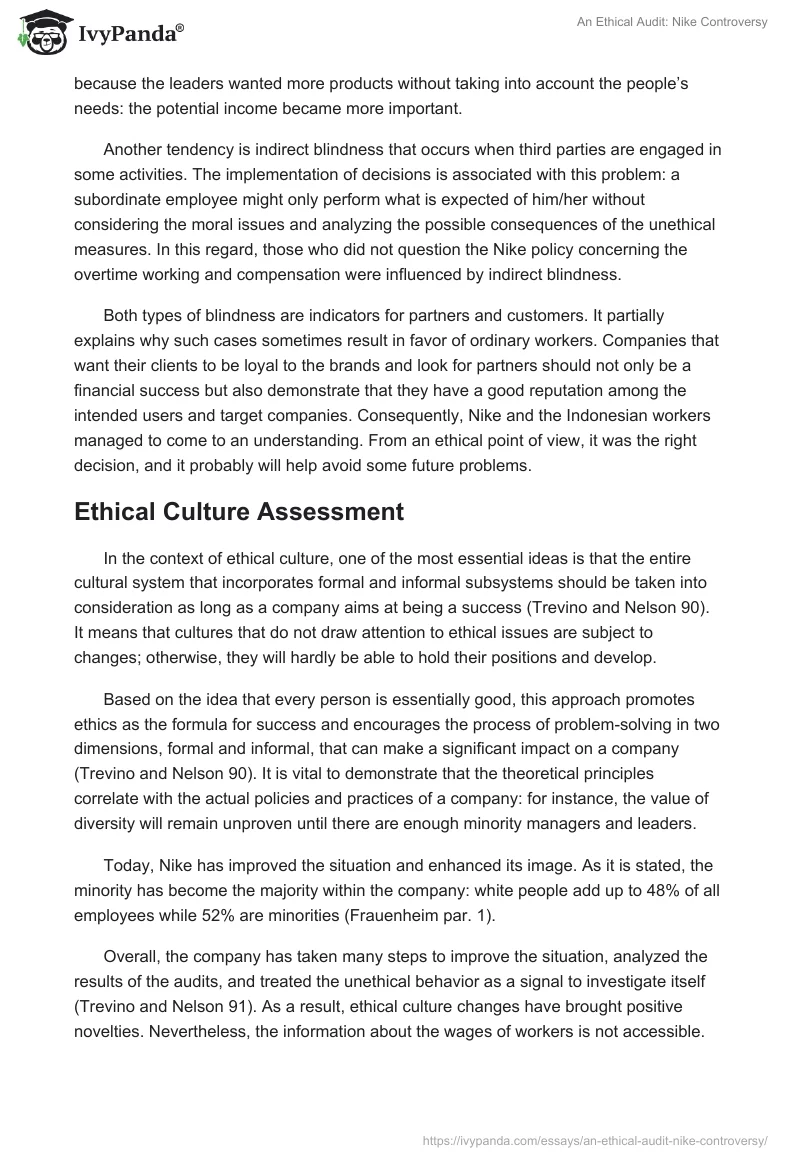 An Ethical Audit: Nike Controversy. Page 4