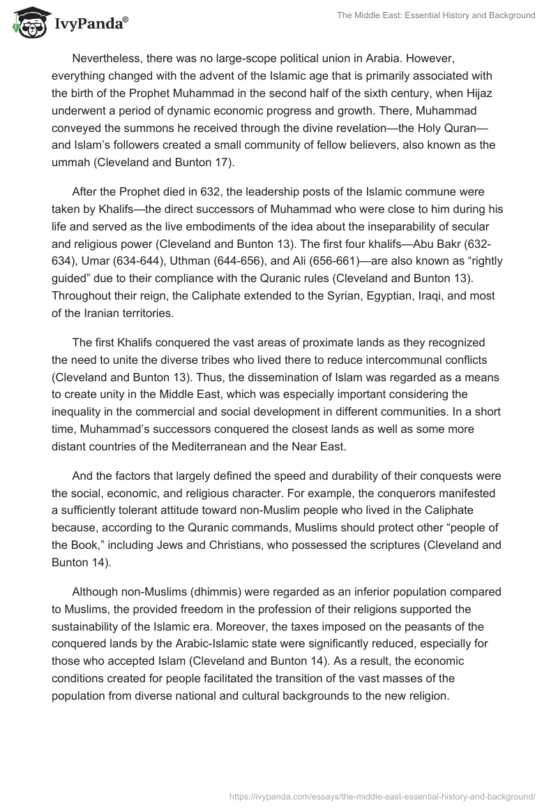 The Middle East: Essential History and Background. Page 2