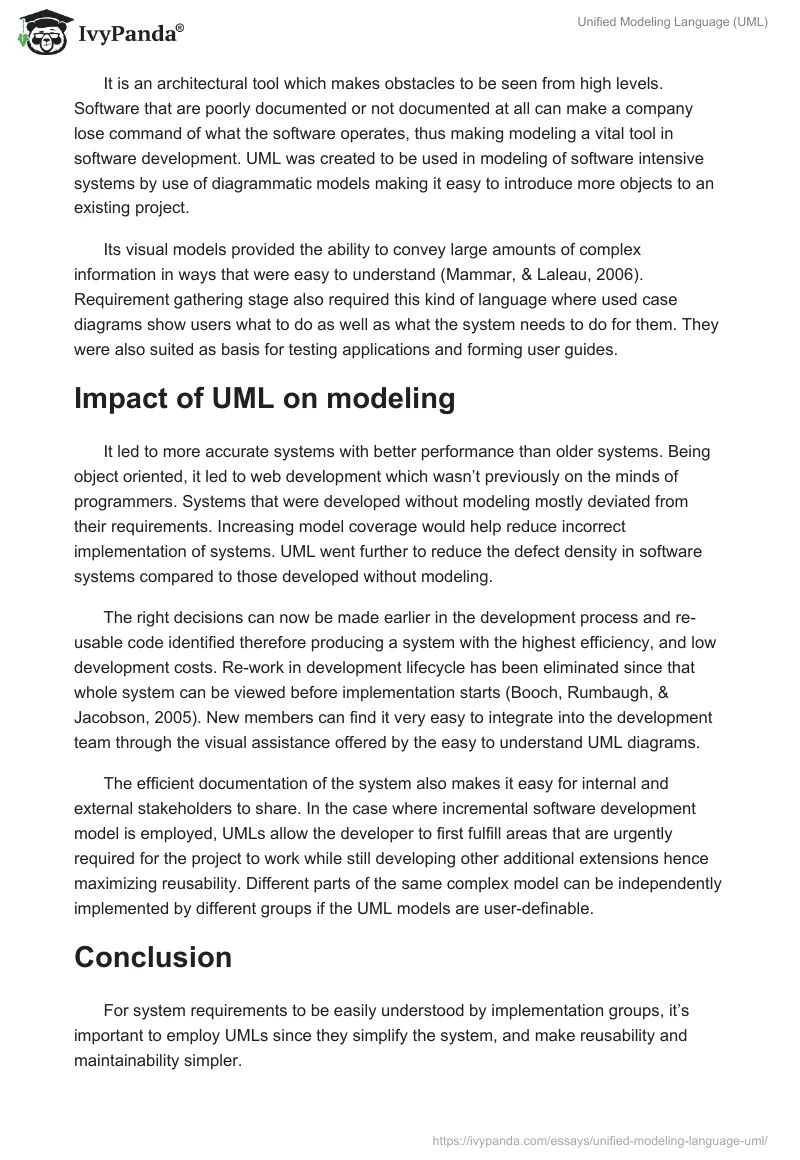 Unified Modeling Language (UML). Page 2