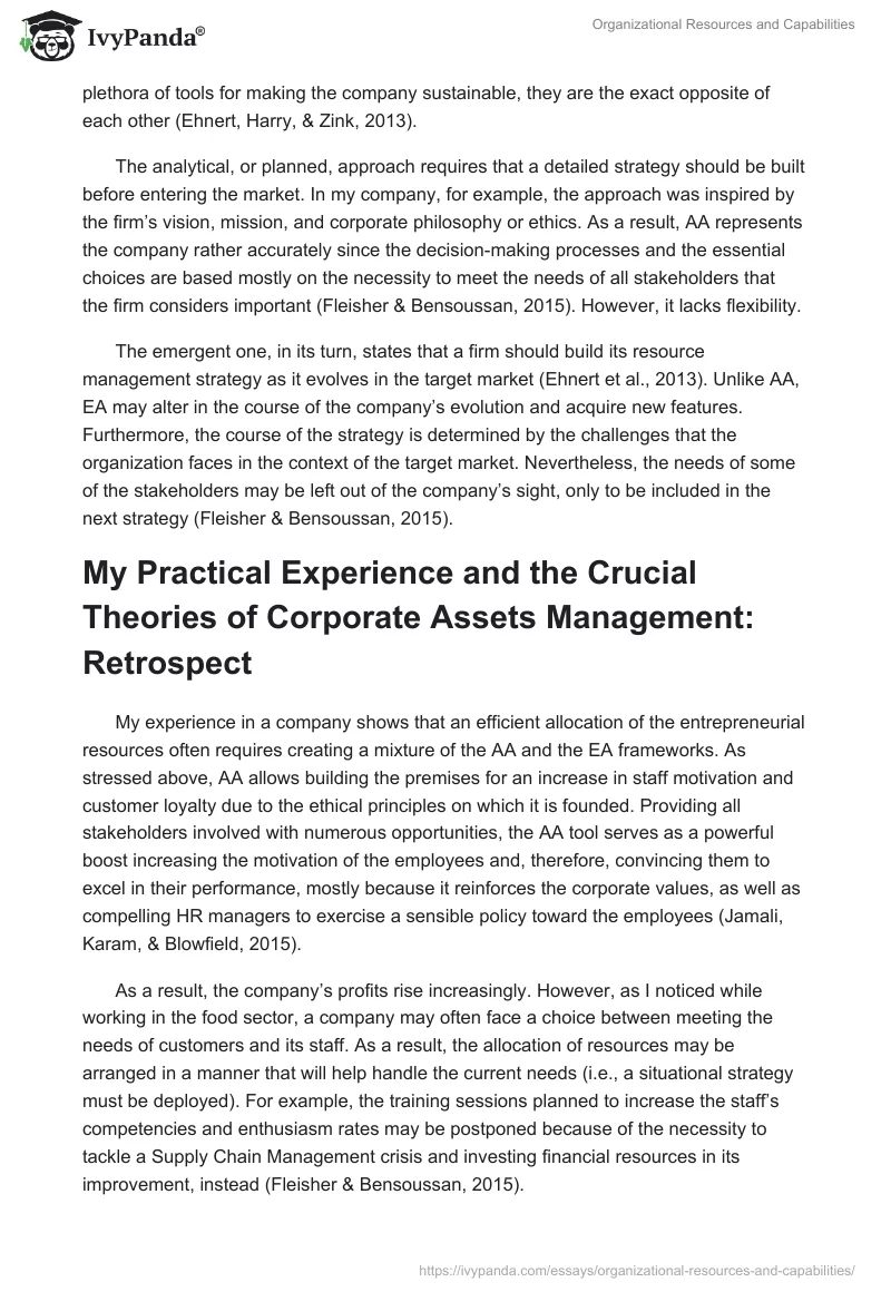 Organizational Resources and Capabilities. Page 2