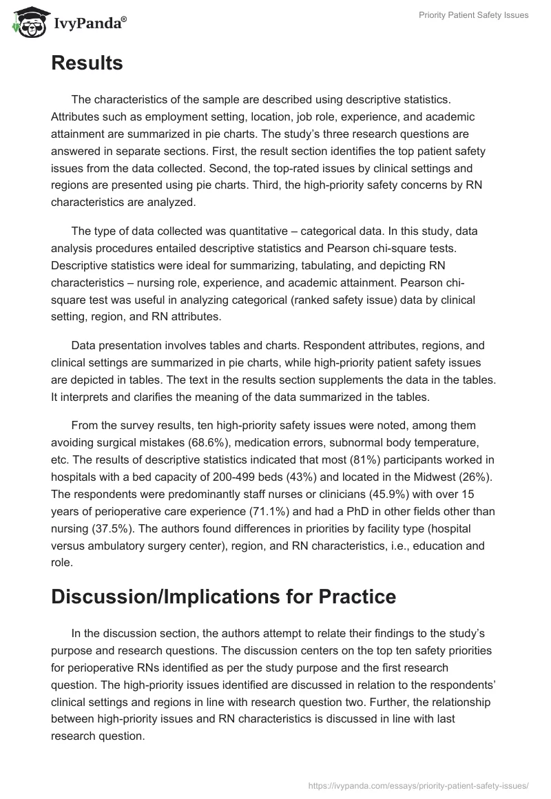 Priority Patient Safety Issues. Page 3