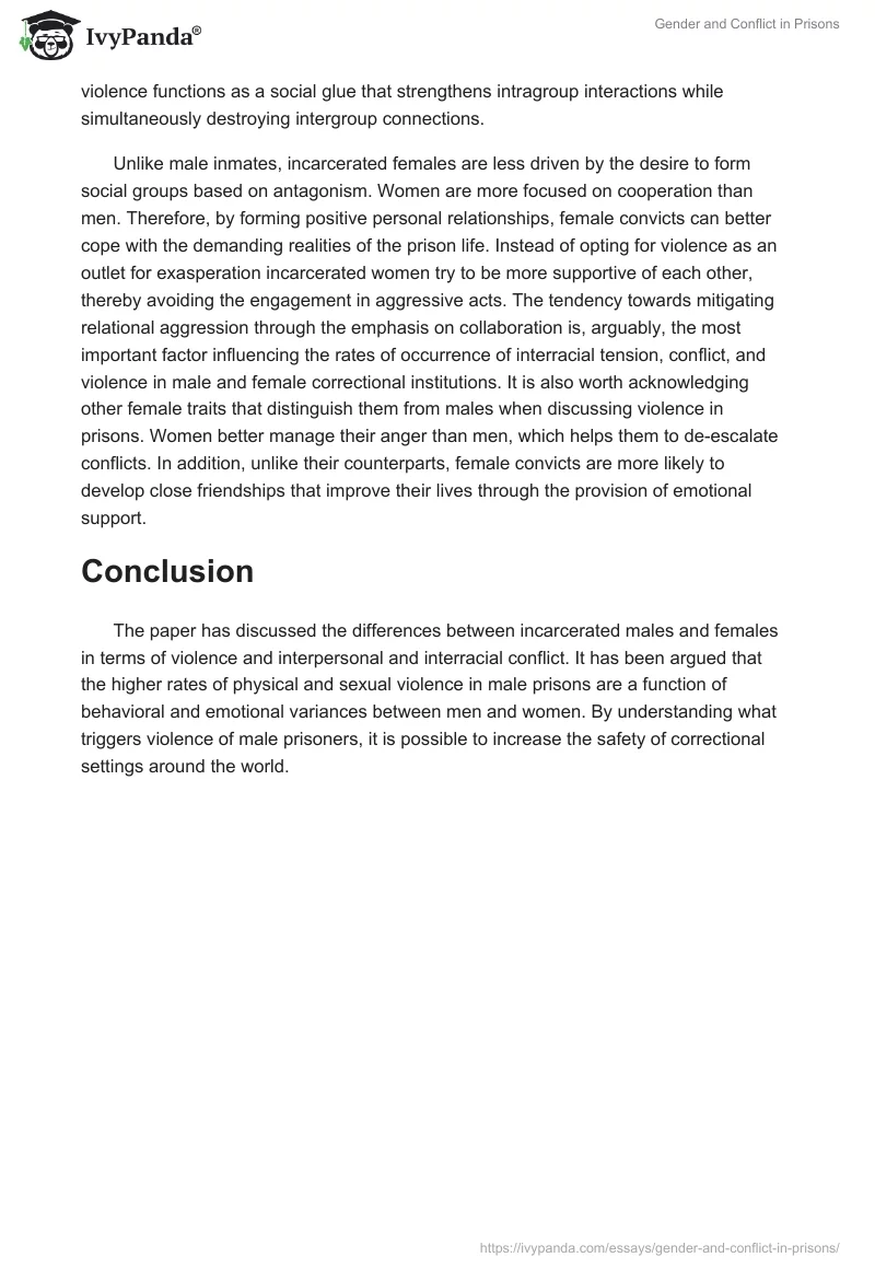 Gender and Conflict in Prisons. Page 2