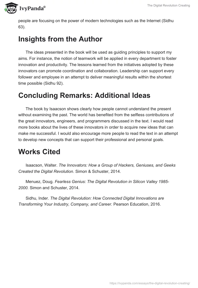 The Digital Revolution Creating. Page 3