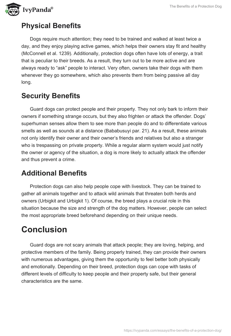 The Benefits of a Protection Dog. Page 2