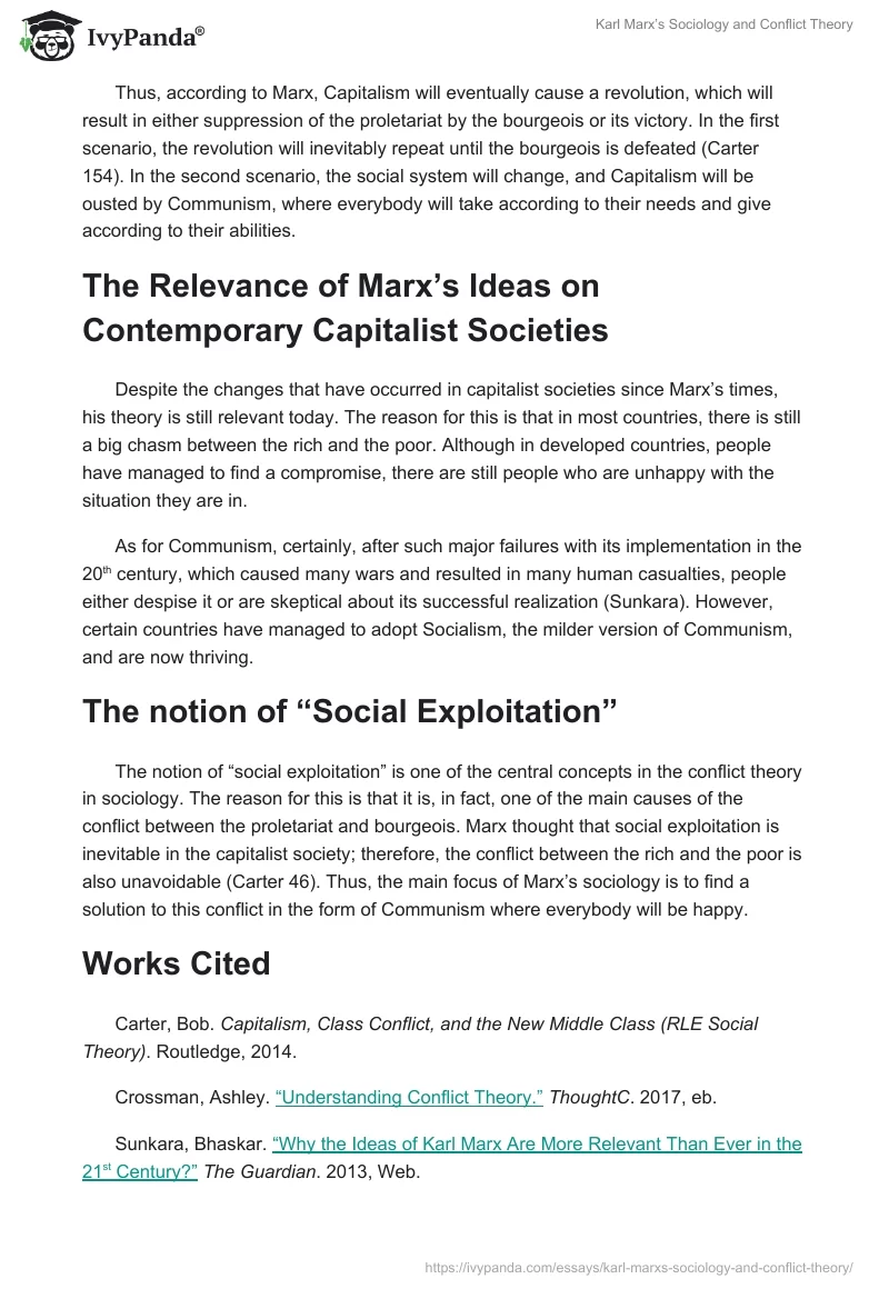 Karl Marx’s Sociology and Conflict Theory. Page 2