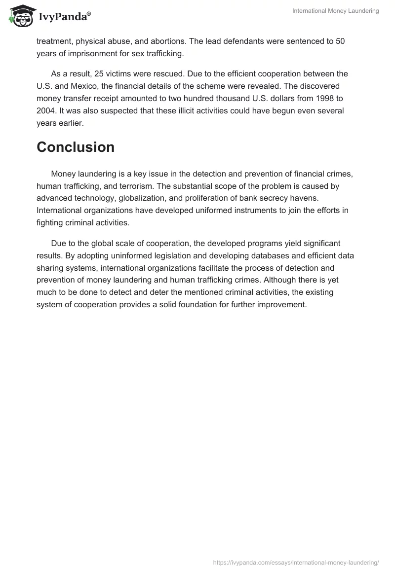 International Money Laundering. Page 4
