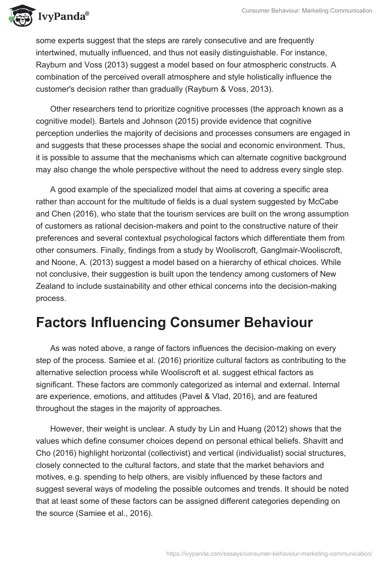 Consumer Behaviour: Marketing Communication. Page 3