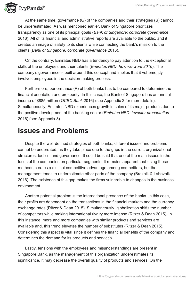Retail Banking Products and Services. Page 3