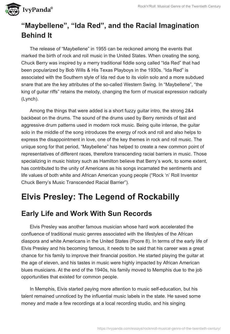 Rock'n'Roll: Musical Genre of the Twentieth Century. Page 2